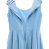 FOXEY NEW YORK сделано в Японии Платье без рукавов 40 светло-голубой Женский Б/У