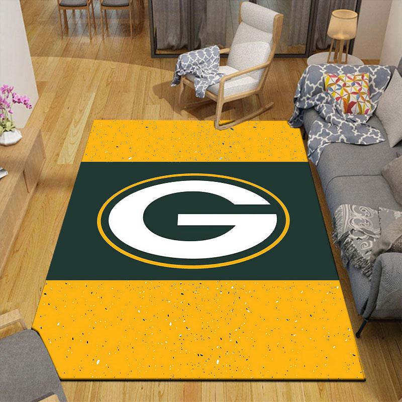Pittsburgh Steelers Art Flannel Printed Carpet, Home Sofa Decoration for Living Room & Bedroom, Non‑Slip Play Flannel Floor Mat for Game Room