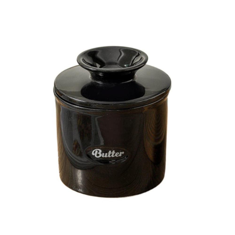 Керамическая масленка большой вместимости, ручной работы, удобная подставка для масла, для дома