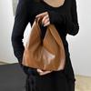 Solid Color Armpit Bag Fashion Tote Bag Durable Dumpling Bag  Travel