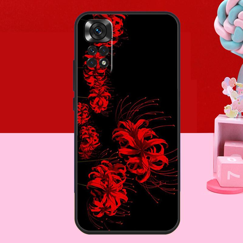 Чехол с цветком Ликорис лучистый для Xiaomi Redmi Note 12 11 10 9 8 Pro 10S 11S 12S Redmi 10C 9A 9C 9T 10A 12C