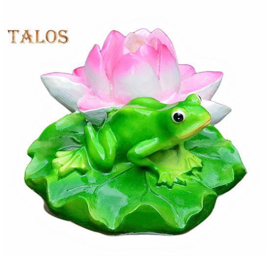 Плавающая лягушка статуя смолы мультфильм расслабляющая лягушка украшение пруд плавающая лягушка фигурка для аквариума сад бассейн водный элемент декор