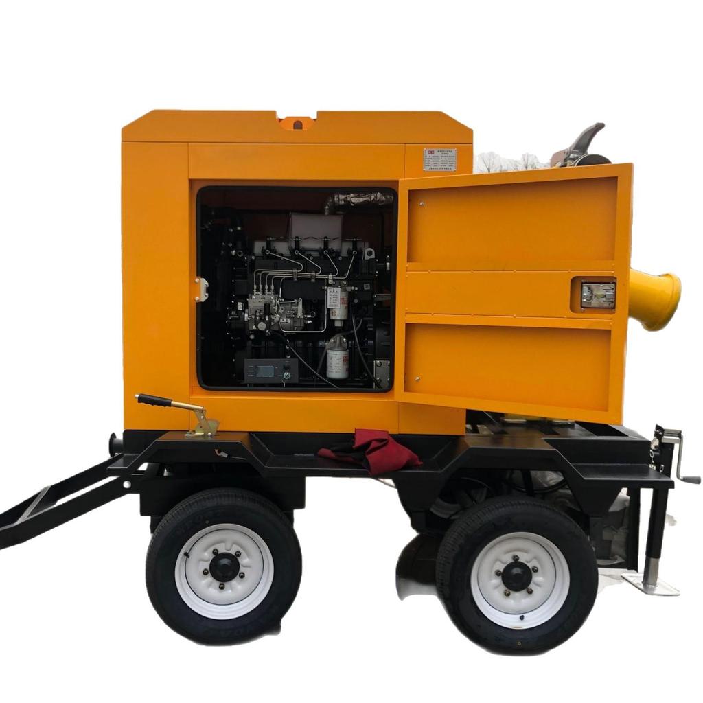 6-Inch High Flow Diesel Engine Self-Priming Water Pump for Industrial Drainage