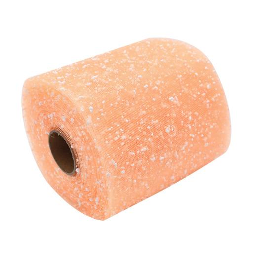 Рулон блестящей тюлевой ткани 6 дюймов 15 ярдов Сверкающая катушка Лента Сетка с пайетками для DIY Юбки-пачки Скатерти Свадебного фона Свадебной сцены Упаковки подарков