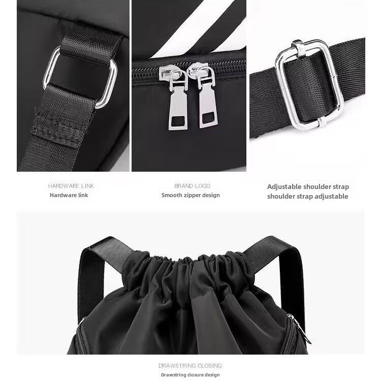 2024 Горячий стиль рюкзак с завязками на шнурке, большой вместимостью, легкая конструкция для плавания, путешествий, баскетбола - разделение сухого и влажного воздуха