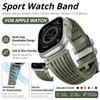 Спортивный силиконовый браслет для Apple Watch Ultra 4 49 мм Серии 11 10 46 мм 45 мм 44 мм 42 мм Роскошный деловой ремешок для Iwatch 9 8 7 6 5 SE3 Ultra3