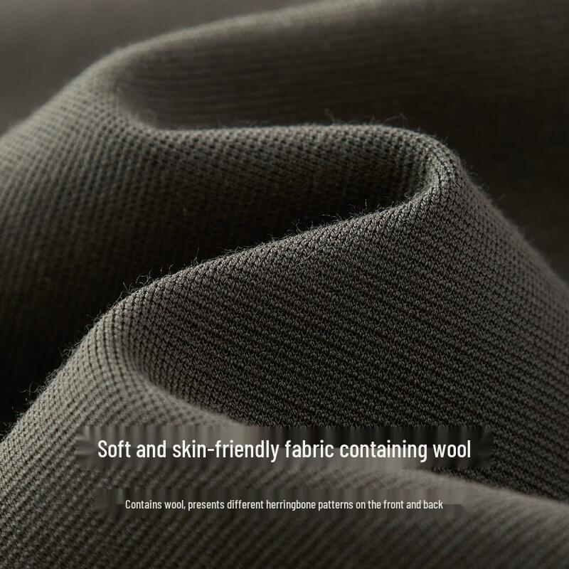 Мужская деловая рубашка-поло FIRS с длинным рукавом из смесовой шерсти