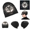 Satanic Baphomet Satan Devil Cap Occult Magic Demon Goat Goth Bonnet Hat Print Punk Hip Hop Rock Autumn Winter Beanie Unisex Men Women