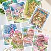 3D Landscape Sticker Cartoon Visual Stacking Sticker Cabin Scene Miniature Scene Book Student
