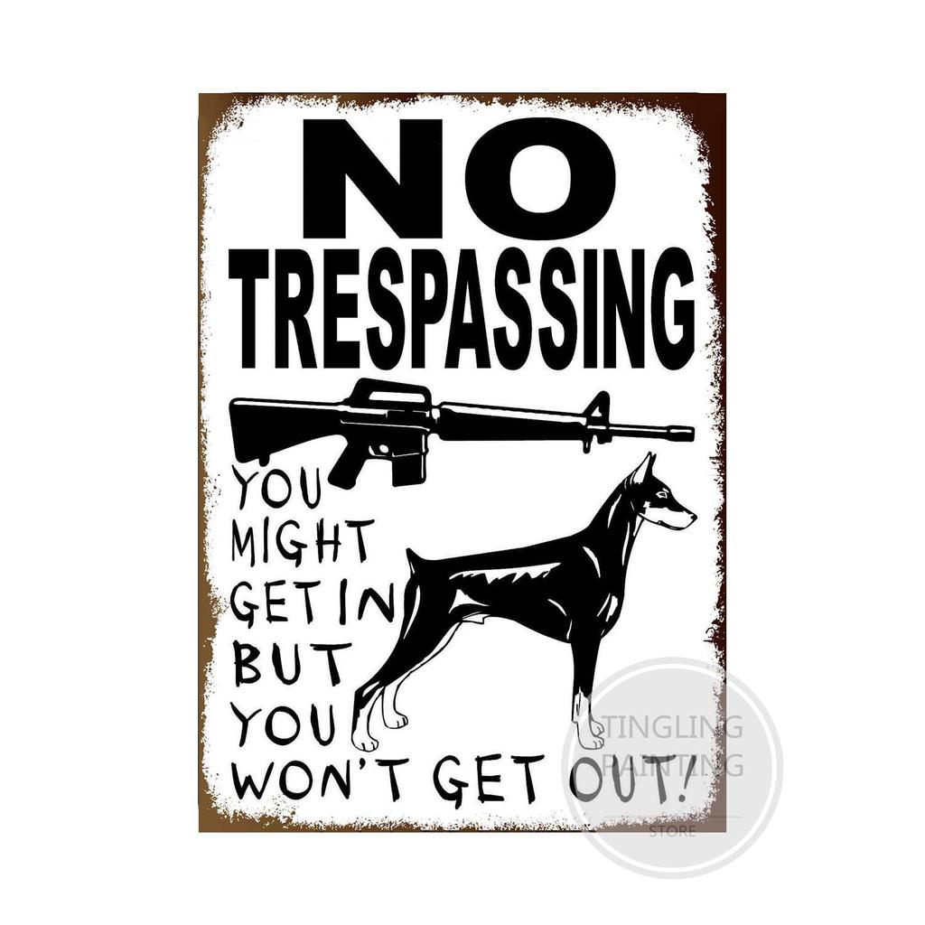 Предупреждающая собака металлические жестяные знаки винтажный плакат осторожно собака ретро жестяные пластины настенные наклейки для сада семейный дом дверь украшения