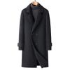 Autumn and Winter Long Men's Loose Version Double-breasted Double-sided Wool Coat for Young and Middle-aged People Thickened Windbreaker Coat