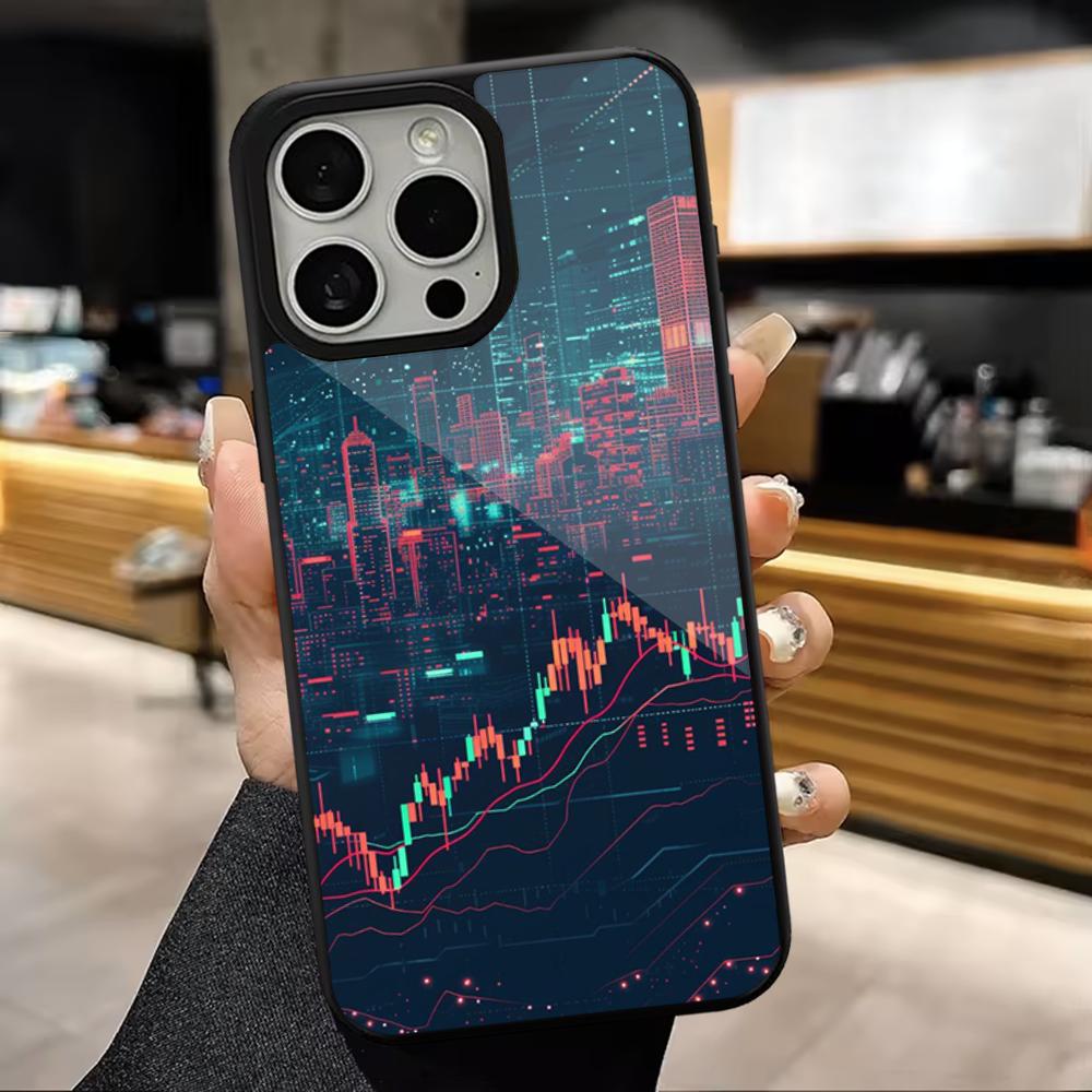 Чехол для телефона трейдера Day Trading Для iPhone 16,15,14,13,12,11, Pro, Max, Plus, Mini, Magsafe, Магнитный чехол для беспроводной зарядки