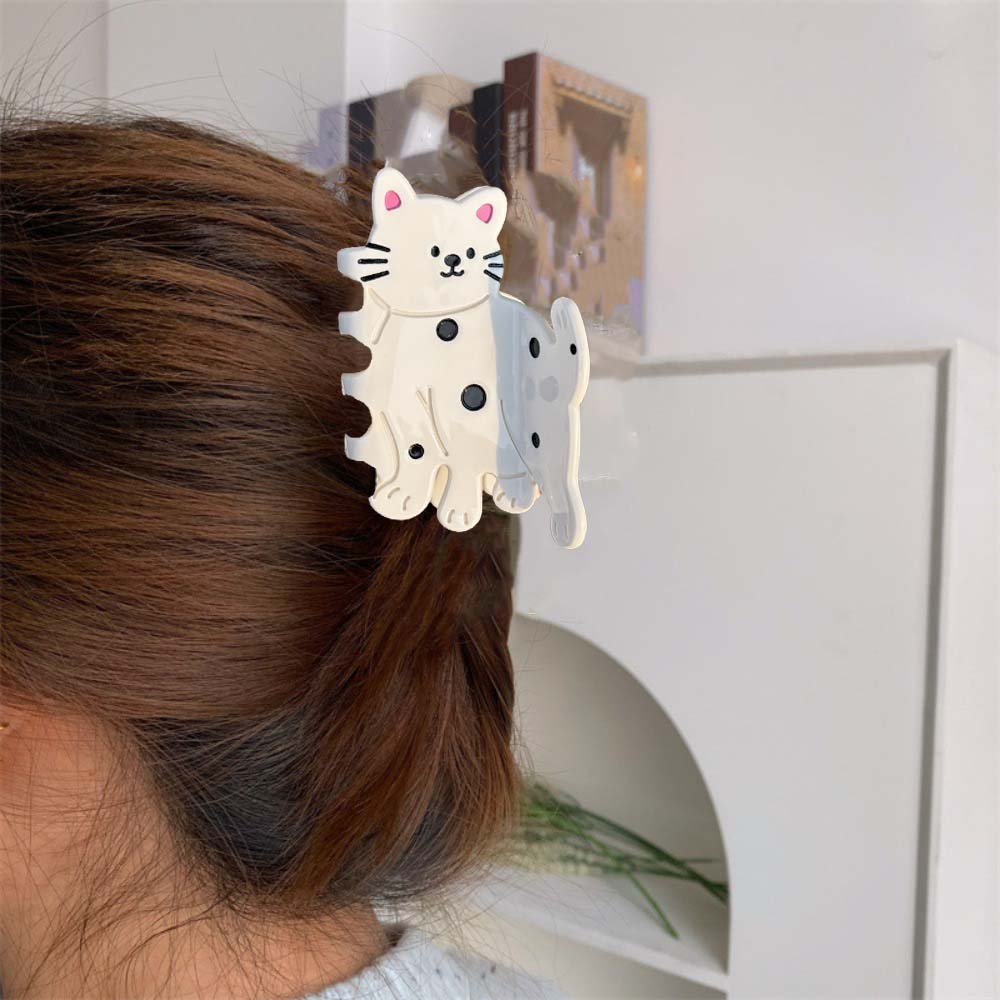 Acetic Acid Acetate Cat Hair Claw Bow Animal Hair Clip Gift Chick Shark Clip Beach