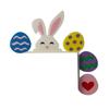 Easter Bunny Door Corner Decoration Farmhouse Rustic Colorful Egg Carrot Rabbit Ears