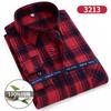 100% Pure Cotton Flannel Soft Regular-fit Long Sleeve Brushed Shirt Single Pocket Comfortable Casual Thick Plaid Shirts S-11XL
