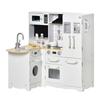 Kids Kitchen Playset Large Pretend Role Play Kitchen White