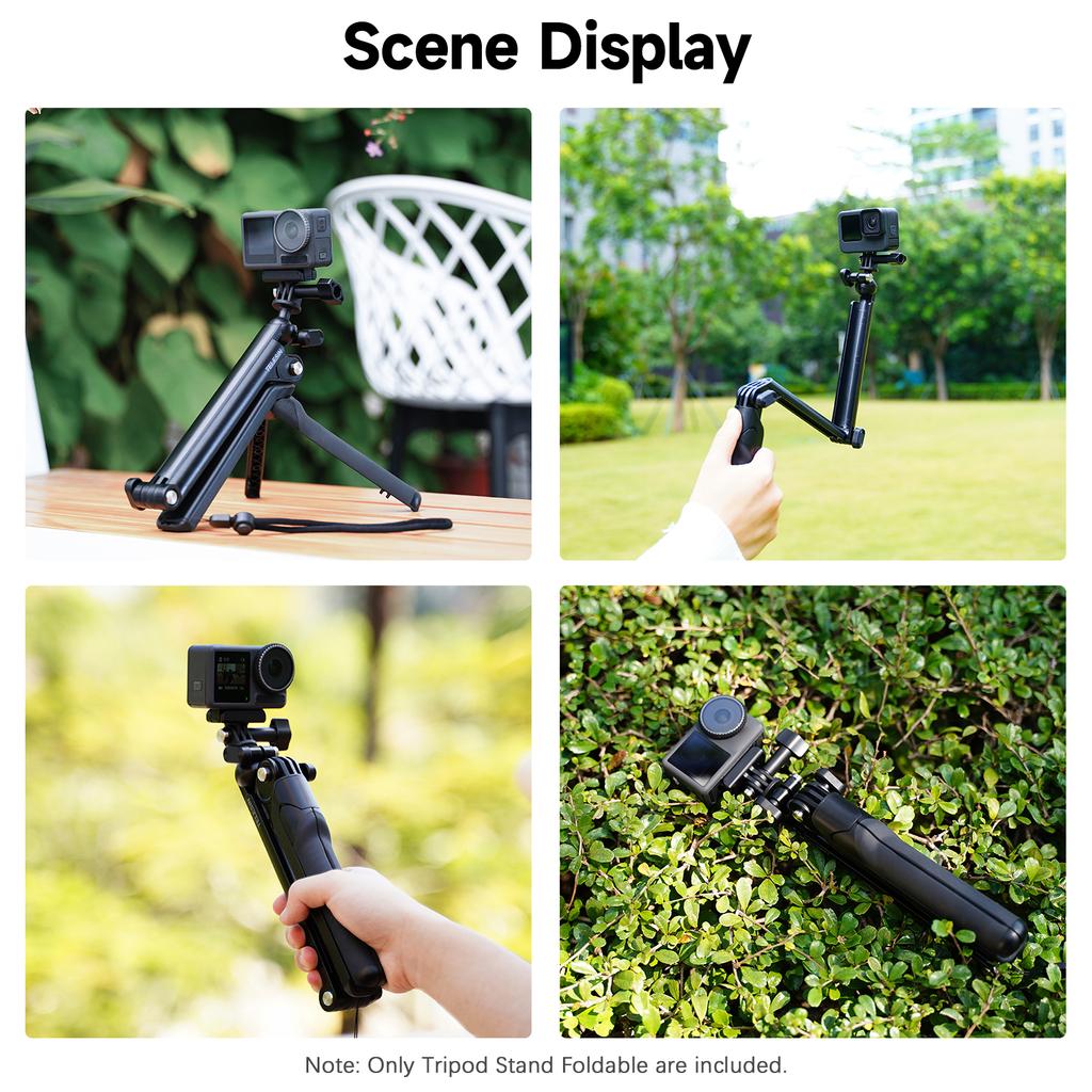 TELESIN TE-TPR-009 Подставка для штатива Складная стойка Вращающаяся на 360 градусов палка для селфи Многофункциональный штатив 3-позиционный