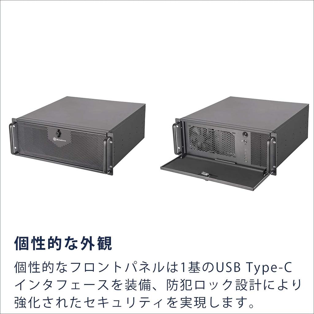 Silver Stone SilverStone Rackmount Series Case Workstation Case 4U Rack Mount Server Chassis Japanese Distributor 2-way SST-RM42-502 [Authorized