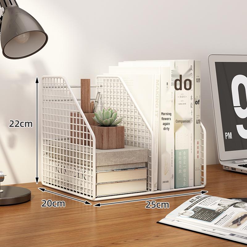 Desktop File Organizer: Multilayer Large Capacity Storage Rack for Office Supplies