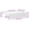 Wall Mounted Side Table Rustic Wood Look 87.5 x 34.5 x 17 cm