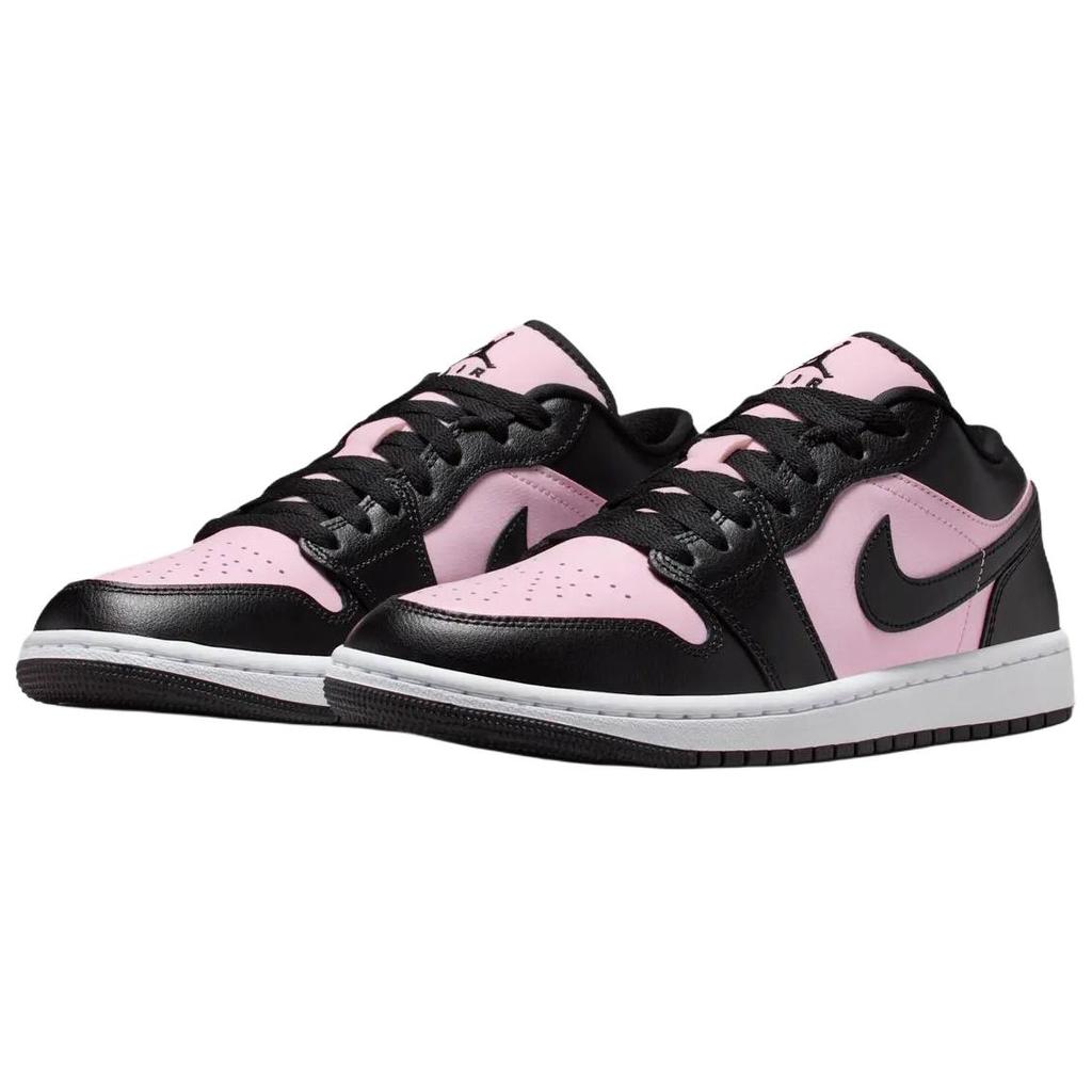 Jordan Air Jordan 1 Дышащие Низкие Винтажные Баскетбольные Кроссовки Женские Черно-Розовые IO3394-663