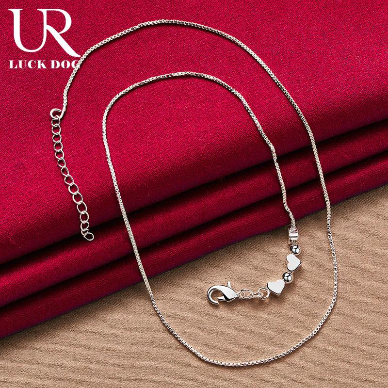 Ожерелье из стерлингового серебра 925 пробы в форме сердца в виде змеиной цепи, модные свадебные украшения