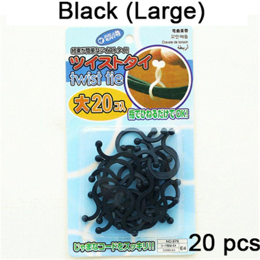 20/30 Pcs Office Thread Earphone Cord Wrap Wire Clip Twist Tie Cable Organizer Line Winder