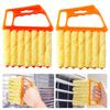 Window Blind Duster Cleaning Brush Non-Slip Handle 7 Finger Air Conditioner Vent Cleaning Scrubber Mini Blinds Washable Tool