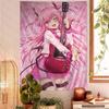 Angel Beats милая Тачибана Канаде Подвесной богемный гобелен Подвесной Таро Хиппи Настенные ковры Комната в общежитии Японский гобелен Настенное искусство