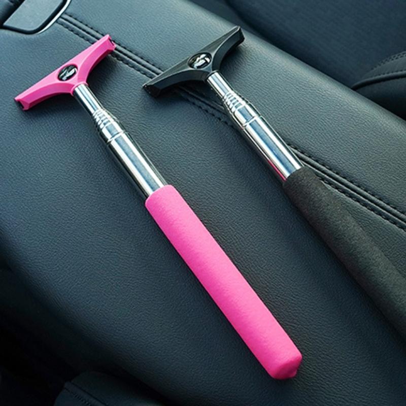 Автомобильный скребок для боковых зеркал автомобиля Портативный автомобильный скребок для автомобильного зеркала заднего вида Телескопическая 98 см Длинная ручка
