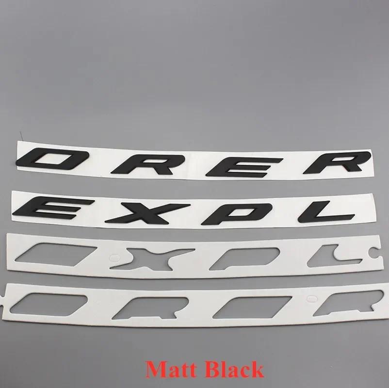 3D ABS EXPLORER Letters Car Front Hood Bonnet Emblem Badge Sticker for Ford Explorer 2011-2019 Car Styling Accessories