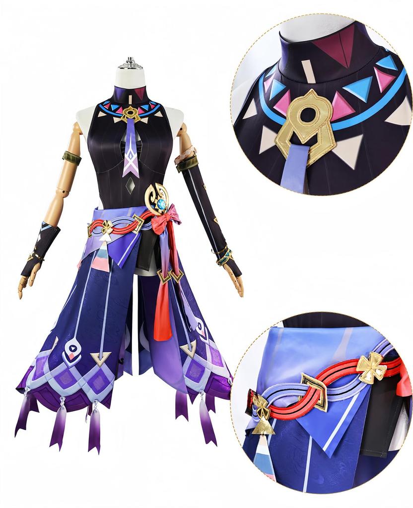 [NOKIJP] Genshin Impact Cosplay Citrali Cosplay Costume Citrali Citrali Genshin Impact White Star Obsidian Master of the Mysterious Smoke (Citrali, M)