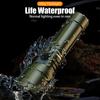 New 3000 LM Flashlight Outdoor Zoom Rechargeable Flashlights, All-aluminum Alloy, Can Light Up The Flame, Super High Power Torch