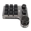 Programmable Macro Keyboard 9 Keys 3 Knobs USB Bluetooth Connection OSU Gaming Keyboard for Office Music Media