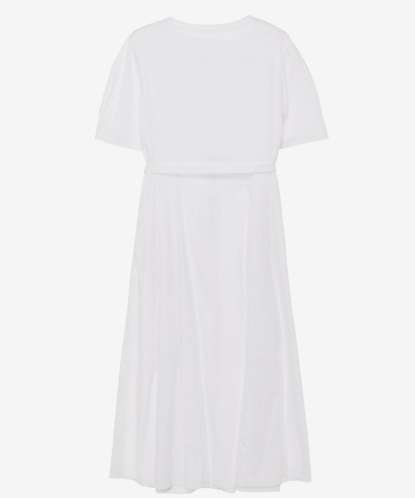 Mind Bridge Woman [W][Couture] Round Neck Belted Open Dress - 2 Colors
