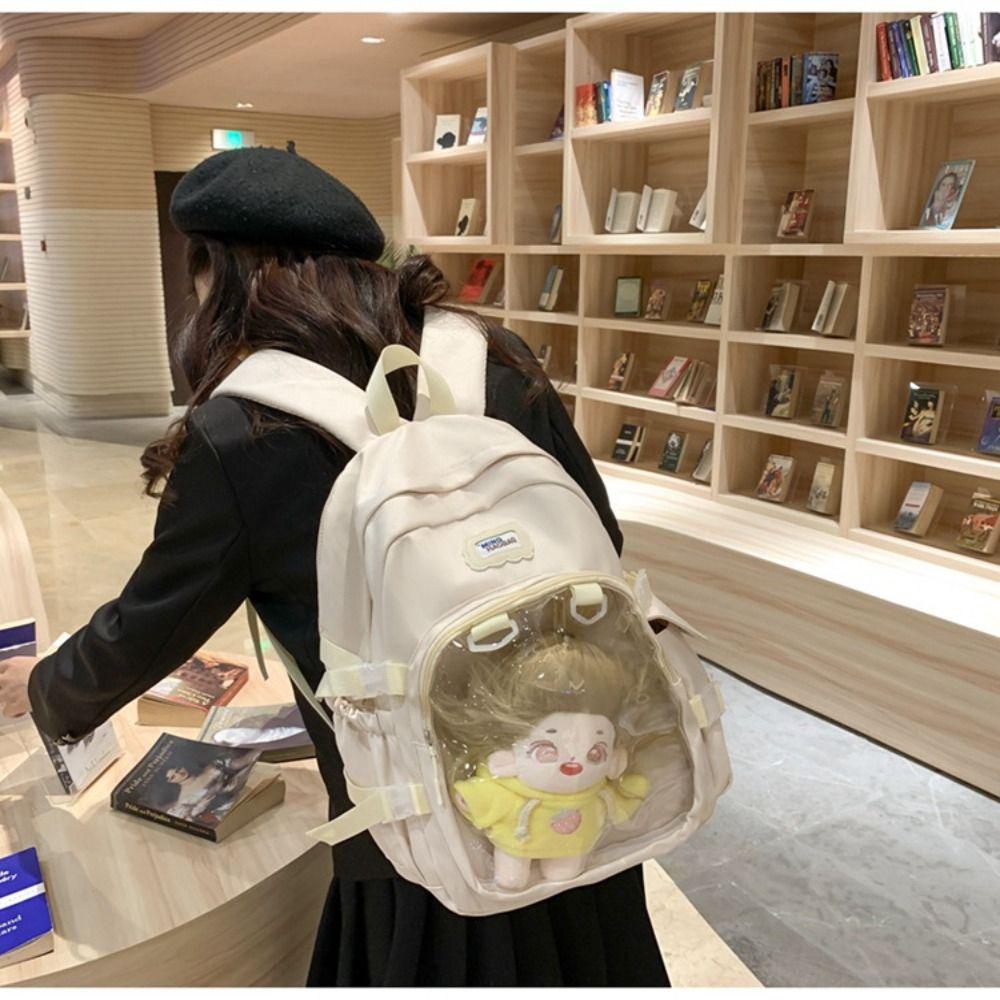 Nylon Transparent Handbags PVC Satchels Bag New Design Shoulder Bag  Teenage Girls