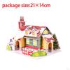 DIY Decoration, Christmas Crafts, Indoor And Outdoor 3D Puzzle for Kids, Craft House