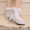New Short Boots National Style Thick Heel Middle Heel Handicap Girl Student Lolita Female Short Boots Thorn