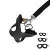 Hamster Harness and Leash Set Artificial Leather Soft Easy To Wear Rat Walking Harness Vest and