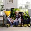Anime SAO Sword Art Online Printed Oversized Manta Sofa Bed Cover Soft and Hairy Blanket Plaid Soft Warm Flannel Throw Blankets