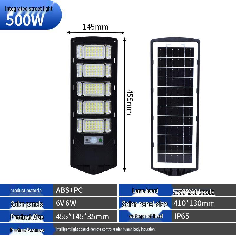 2024 Светодиодный солнечный уличный и настенный светильник: Трехсторонняя наружная водонепроницаемая дворовая арматура