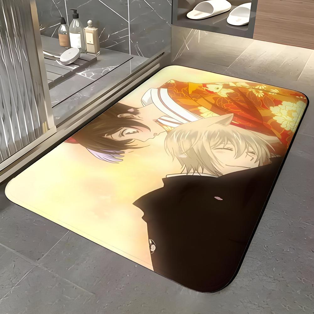 anime K-Kamisama Kiss Floor Mat Soft Flannel Entrance Door Mat Non Slip Absorbent Bathroom Bedroom Floor Rug