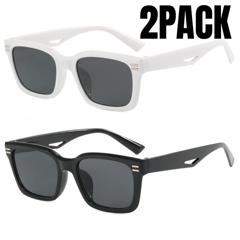1/2PACK Luxury Square Sunglasses Women Big Mirror Shades Female Fashion Sun Glasses Oculos De Sol