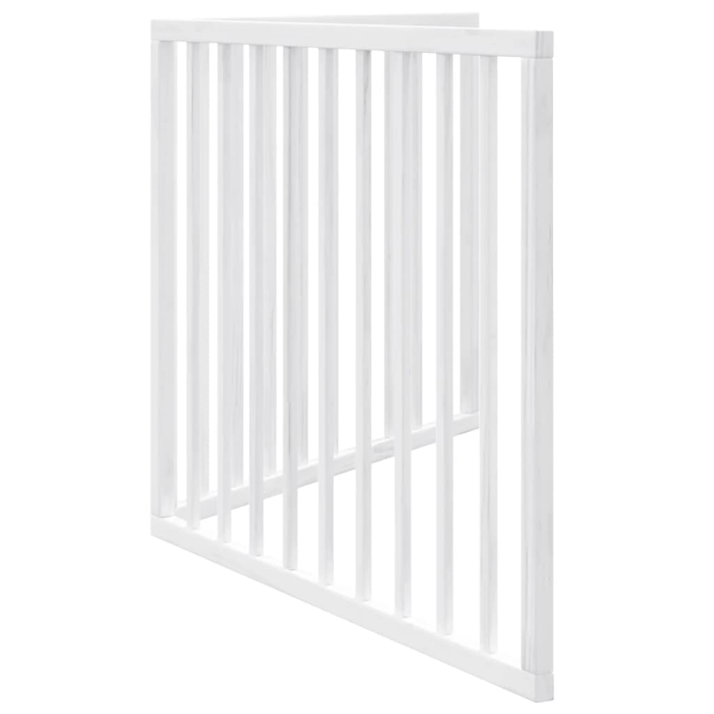 Vidaxl Składana Bramka Zabezpieczająca Dla Psa, 2 Panele, Biała, 160Cm