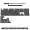 Xiaomi New 130+ Keys Ice Carbon Fiber Keycaps Black White Forged Carbon PC Translucent Multi-Language for Magnetic Mechanical Keyboard