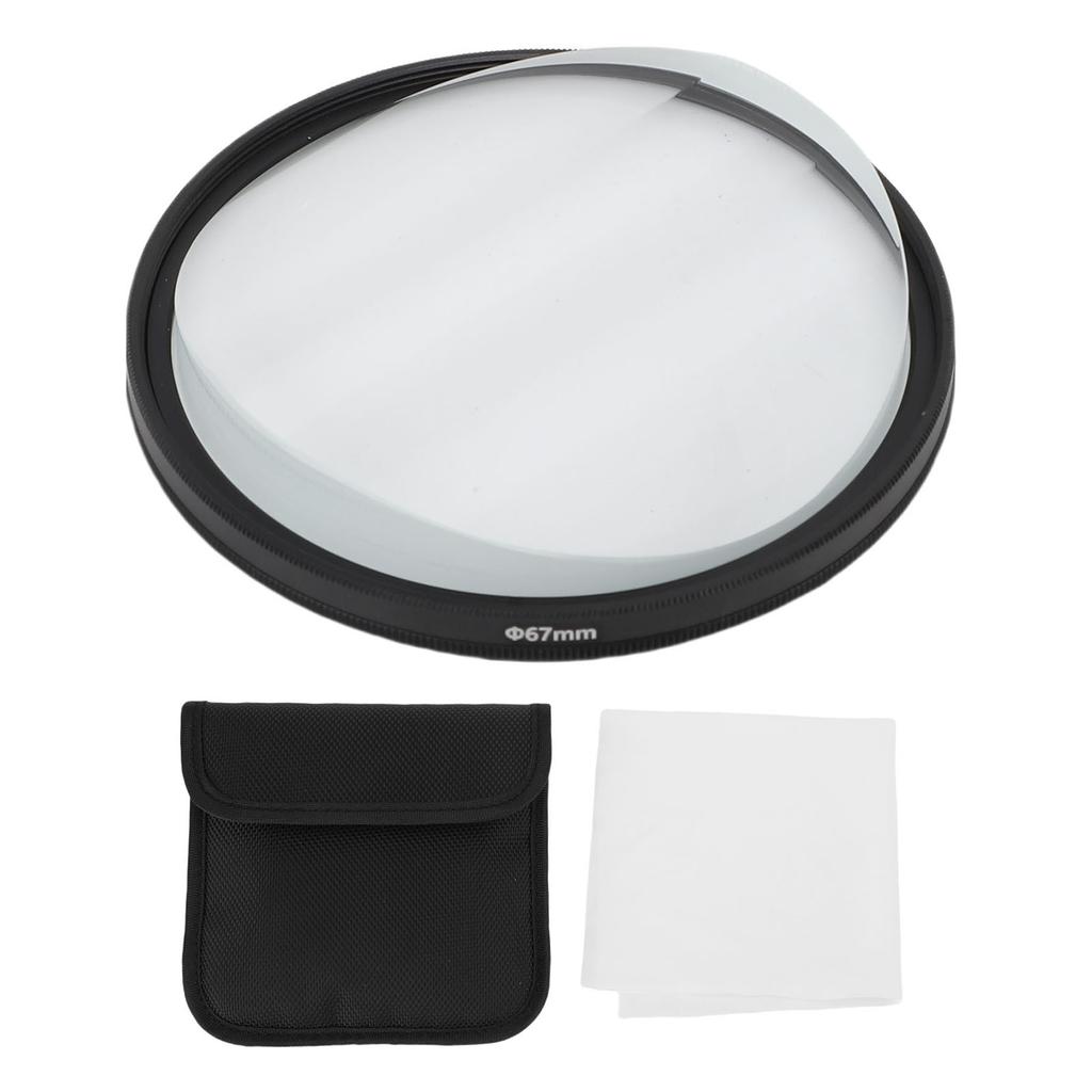 67 мм Фильтр движения по центру поля Многослойное покрытие Водонепроницаемый Нескользящая текстурированная линза для камеры