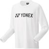 YONEX Long Sleeve White Size L T-Shirt, (011),