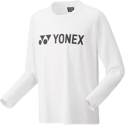 Длинный рукав с длинным рукавом Белая рубашка O [Yonex], футболка, (011)