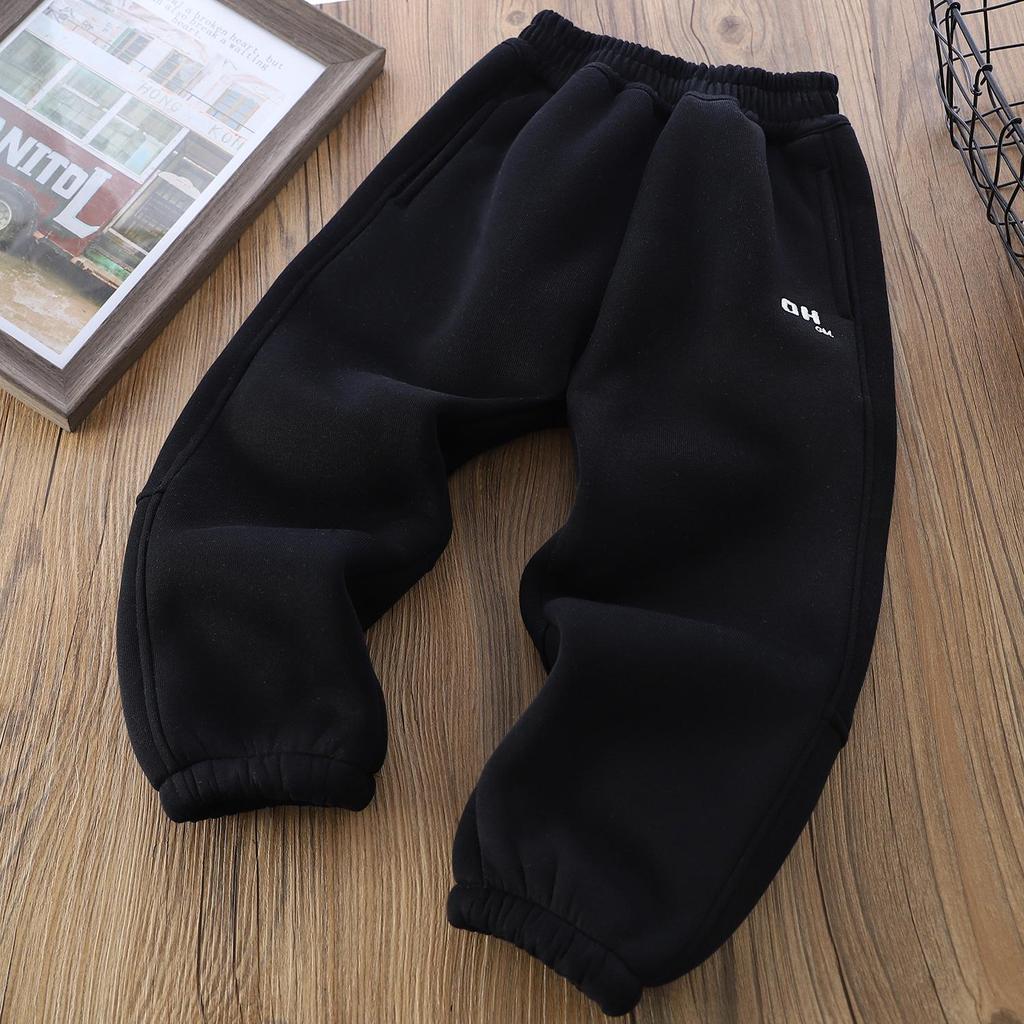 2025 Kids' Winter Fleece Joggers: Thick, Stylish Sweatpants for Boys