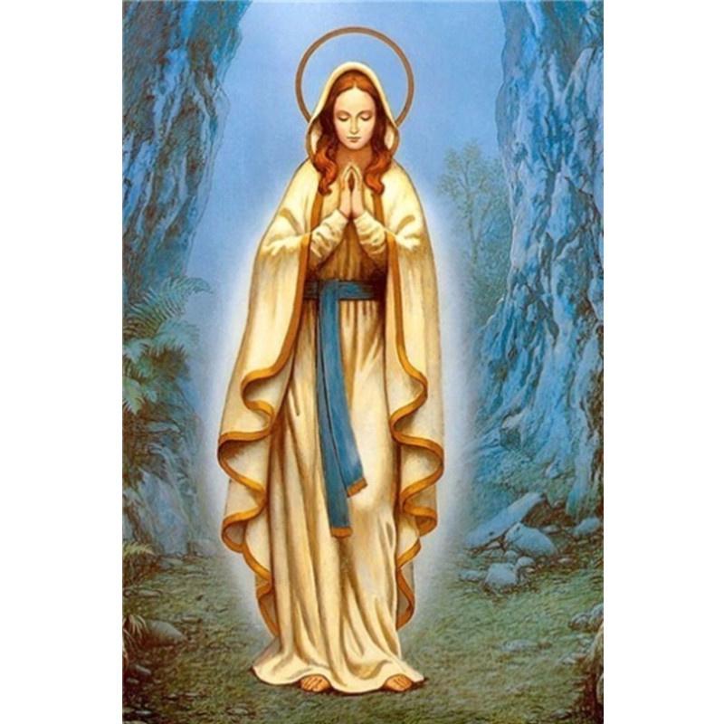 5D DIY Алмазная картина Благочестивая молитва Алмазная вышивка Набор для вышивки крестом Полный горный хрусталь Мозаика Домашний декор